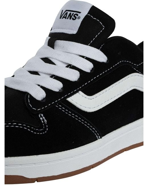 Vans Black Ryland Suede Canvas Trainers for men