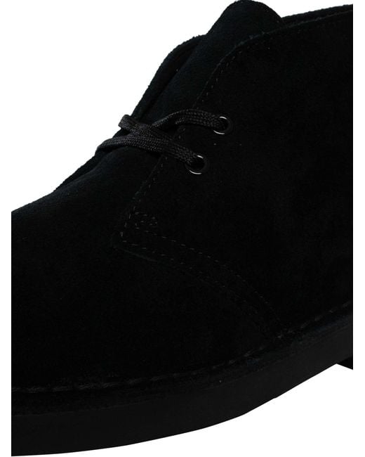 Clarks Black Desert Evo Suede Boots for men