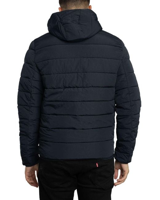 Lyle & Scott Blue Lightweight Puffer Jacket for men