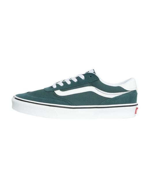 Vans Blue Brooklyn Suede Canvas Trainers for men