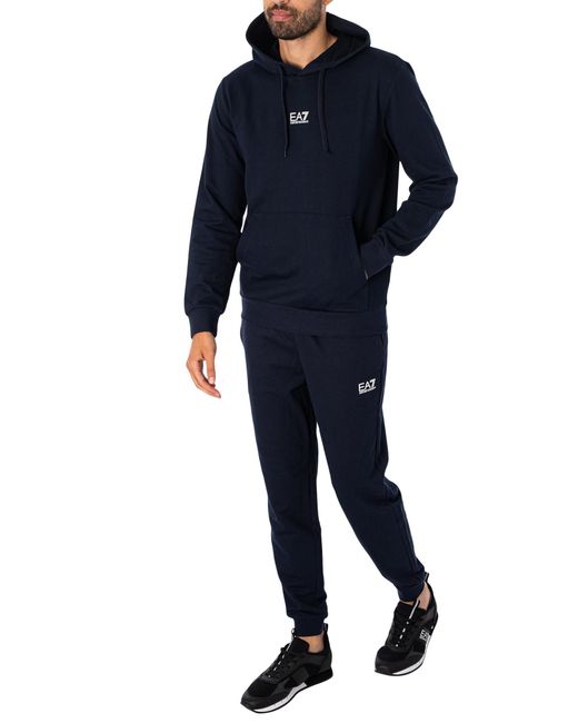 EA7 Blue Logo Joggers for men