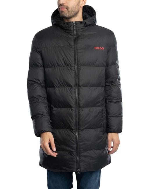 HUGO Gray Mati2441 Puffer Jacket for men