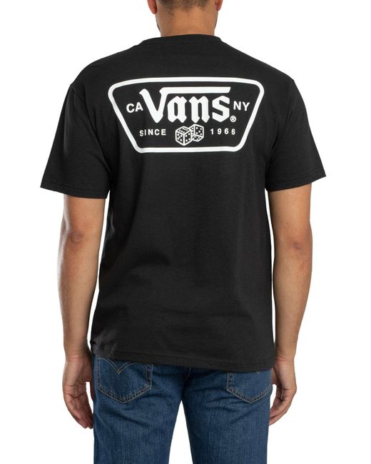 Vans Black Back Patch T-shirt for men