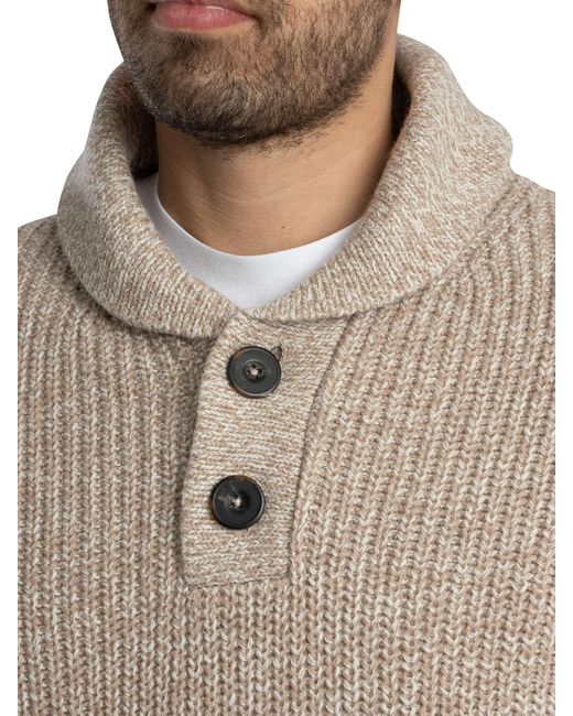 Superdry Natural Shawl Collar Jumper for men