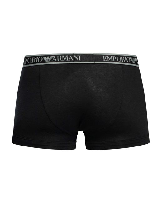 Emporio Armani Gray 3 Pack Trunks for men