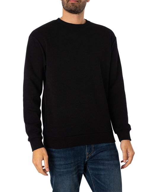 Jack & Jones Black Bradley Sweatshirt for men