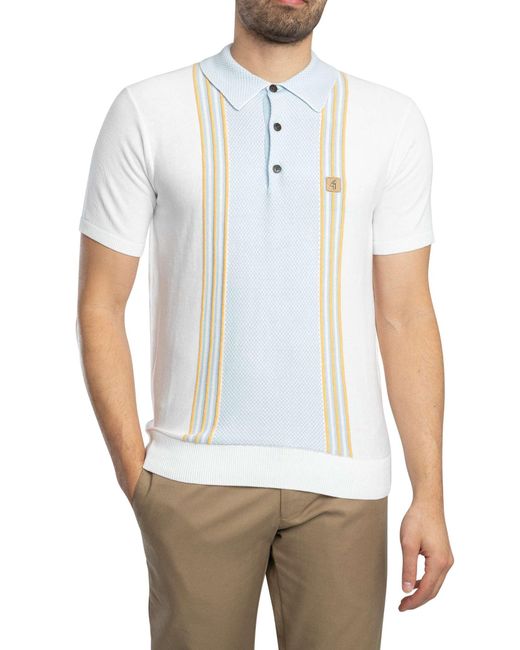 Gabicci White Hadon Polo Shirt for men