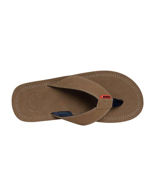 Superdry Brown Premium Flip Flops for men