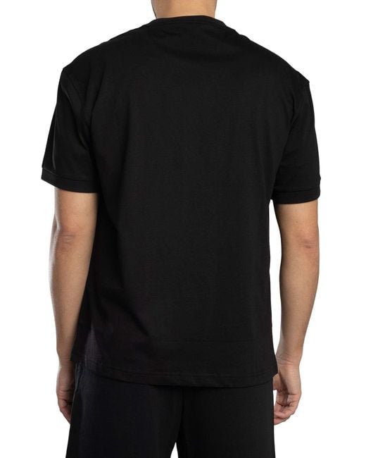 EA7 Black Logo Patch T-shirt for men