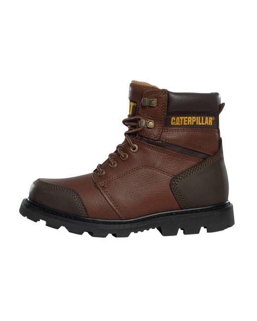 Caterpillar Brown Allerton Wide Leather Boots for men
