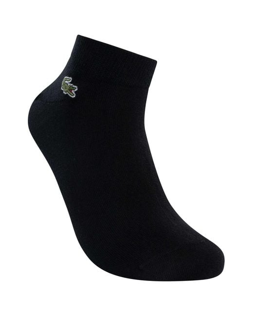 Lacoste Black 3 Pack Low Socks for men