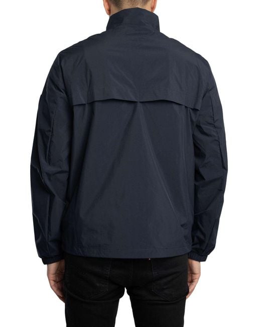 Tommy Hilfiger Blue Branded Blouson Jacket for men