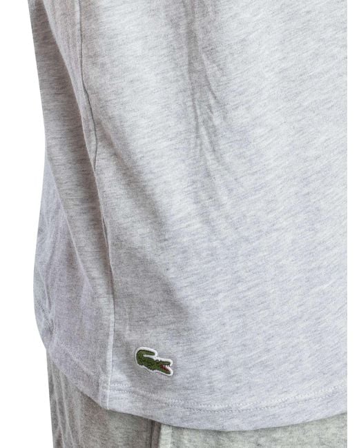 Lacoste Black 3 Pack Crew Lounge T-shirts for men
