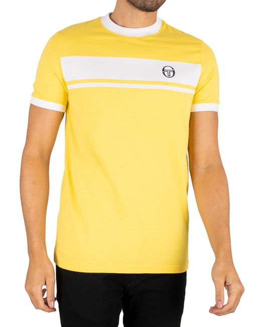Sergio Tacchini Yellow Master T-shirt for men