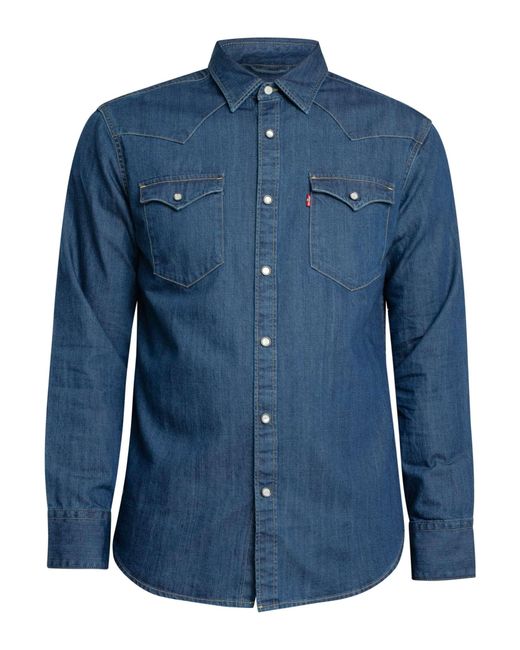 Levi's Blue Barstow Western Shirt for men