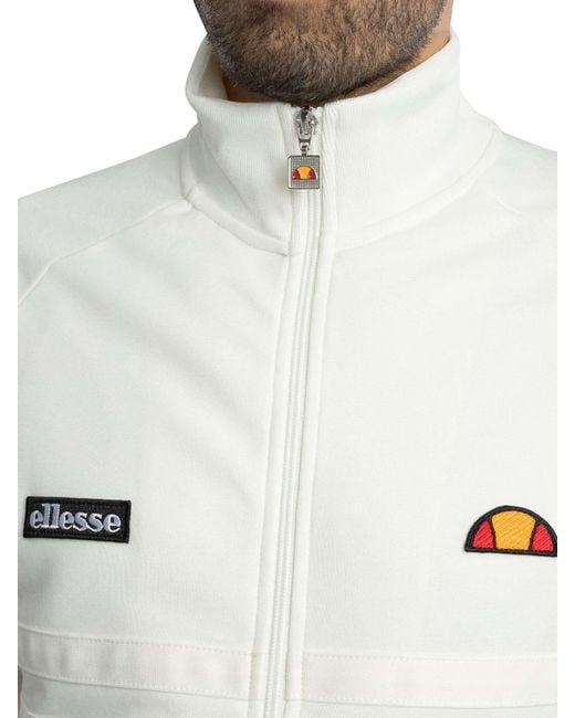 Ellesse White Rimini Track Jacket for men