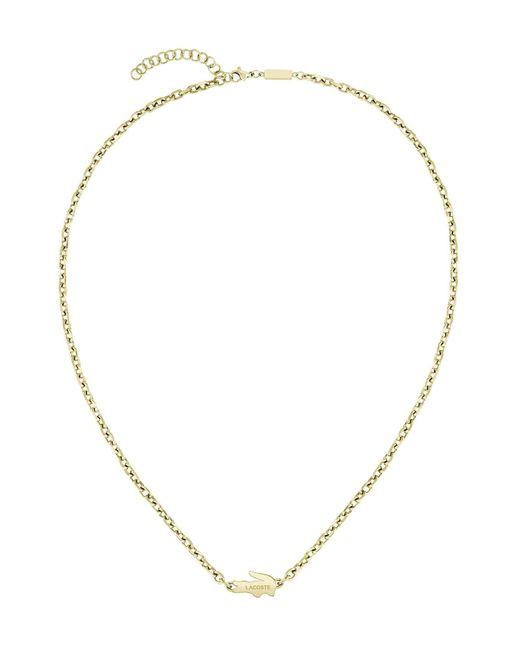 Lacoste Metallic Arthor Chain Necklace for men
