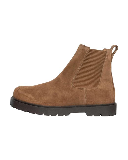 Birkenstock Brown Highwood Mid Suede Chelsea Boots for men