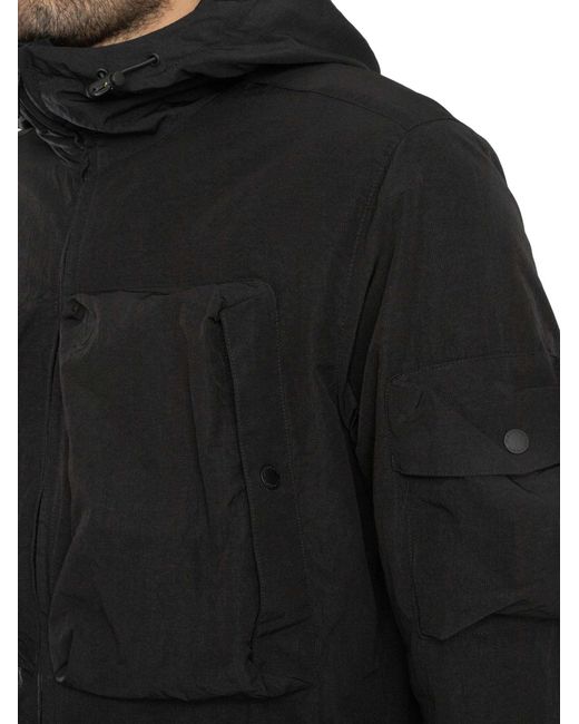 Lyle & Scott Black Lightweight Ripstop Windcheater Jacket for men