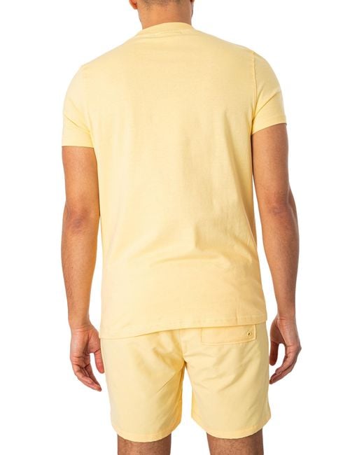 Sergio Tacchini Yellow Felton T-shirt for men