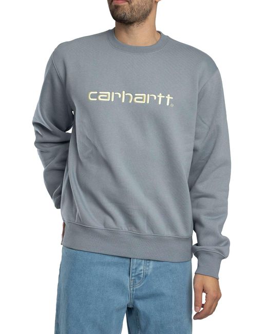 Carhartt Blue Brand Sweatshirt for men