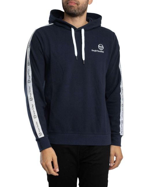 Sergio Tacchini Blue Devok Pullover Hoodie for men