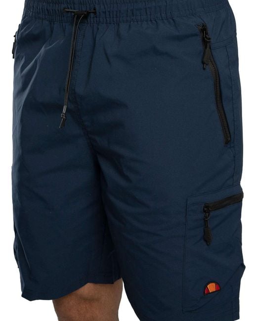 Ellesse Blue Bullseye Cargo Shorts for men