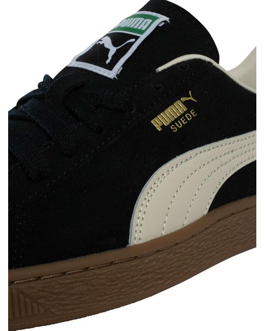 PUMA Black Suede Terrace Trainers for men