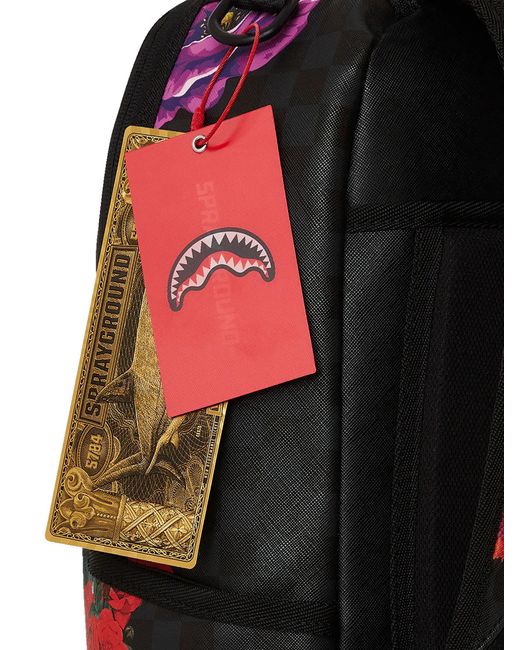 Sprayground Black Snakes On A Bag Backpack for men