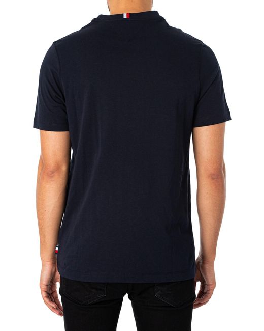 Tommy Hilfiger Black Monotype Small Chest Placement T-shirt for men