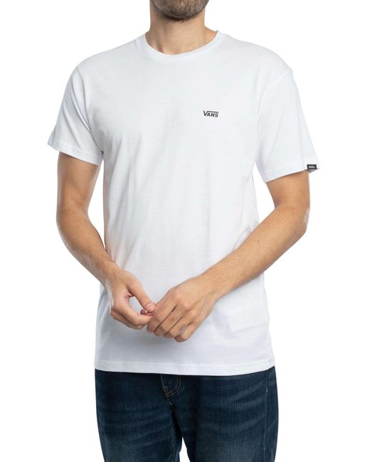 Vans White Left Chest Logo T-shirt for men