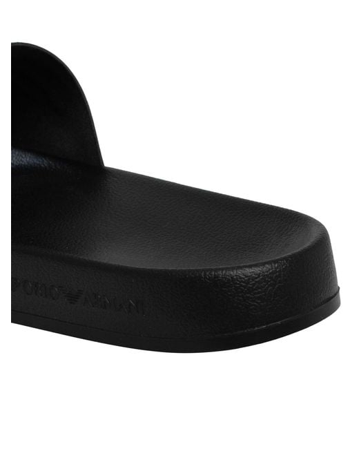 Emporio Armani Black Scarpe Slider for men