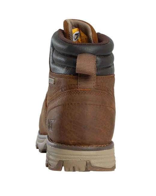 Caterpillar Brown Sire Waterproof Leather Boots for men