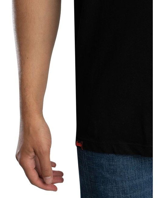 Superdry Black Essential Logo Tank Top for men