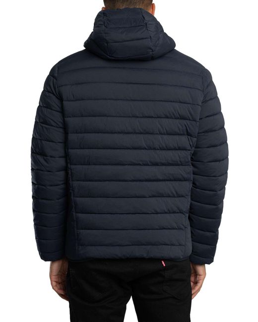 Lyle & Scott Blue Stretch Lightweight Quilted Jacket for men