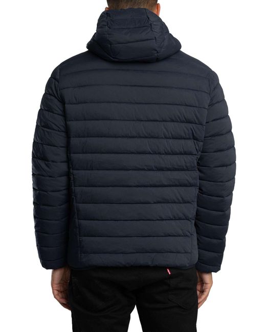 Lyle & Scott Blue Stretch Lightweight Quilted Jacket for men