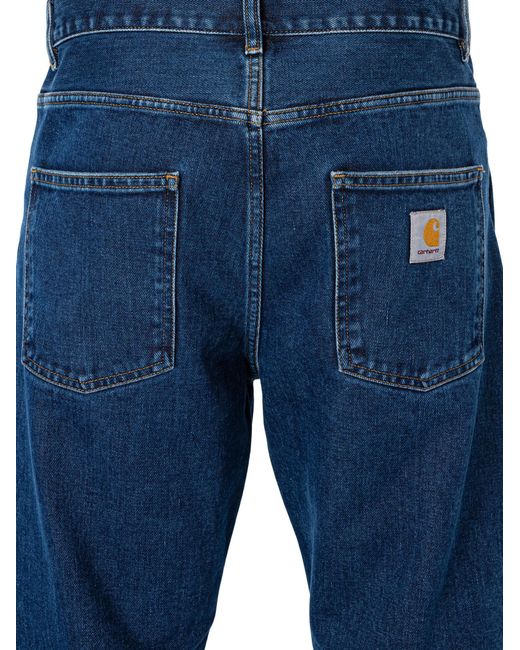 Carhartt Blue Newel Relaxed Tapered Jeans for men