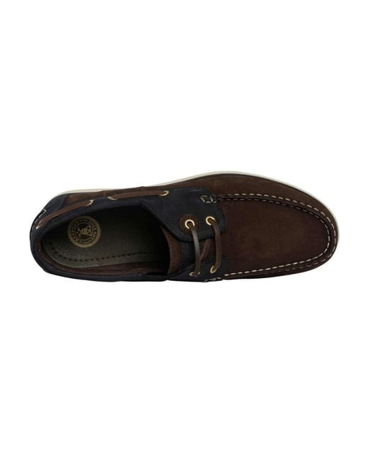 Barbour Black Wake Boat Shoe for men