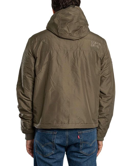 Superdry Brown Hooded Arctic Windcheater Jacket for men