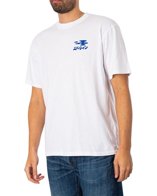 Edwin White Back Hydrated Graphic T-shirt for men