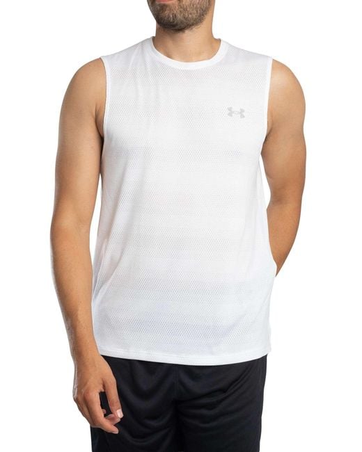 Under Armour White Velociti Tank Top for men