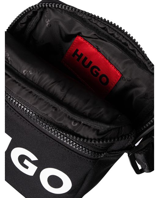 HUGO Black Ethon 2.0 Logo Cross Body Bag for men