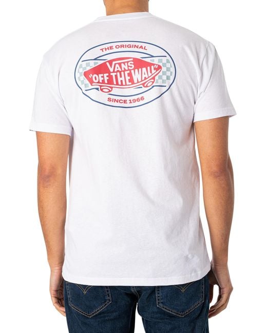 Vans White Wayrace Back Graphic T-shirt for men