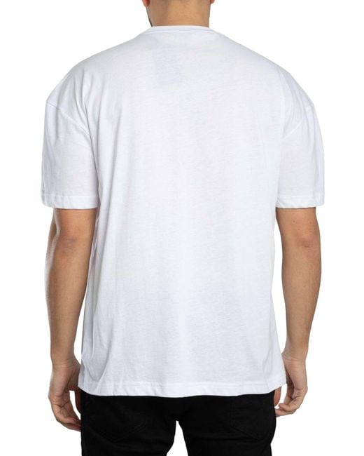 EA7 White Echo Graphic T-shirt for men