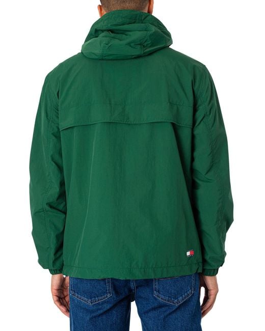 Tommy hilfiger deals green windbreaker
