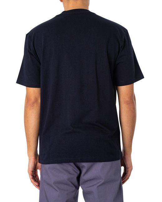 HUGO Blue Dapolino Logo T-shirt for men
