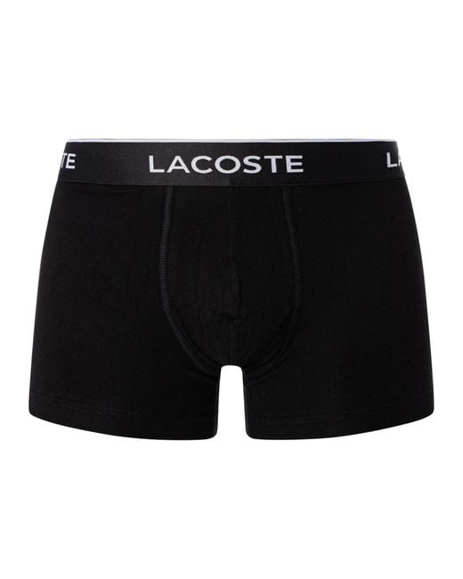 Lacoste Black Boxer Briefs 3-pack Motion Classic for men