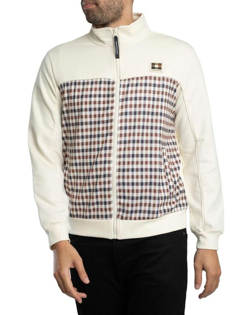 Aquascutum White Scuba Track Jacket for men