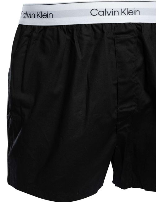 Calvin Klein Black 3 Pack Slim Boxers for men