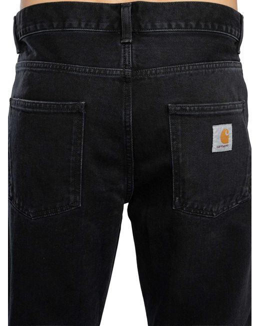 Carhartt Black Newel Relaxed Tapered Fit Jeans for men